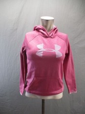 Under Armour COLD GEAR Size M Girl Front Pocket Fleece Lined Athletic Hoodie 675