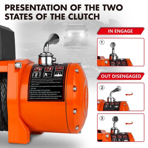 X-BULL 12V Electric Winch 10000LBS 12000LBS 14500LBS Truck Towing Jeep Winch 4WD - Picture 32 of 137