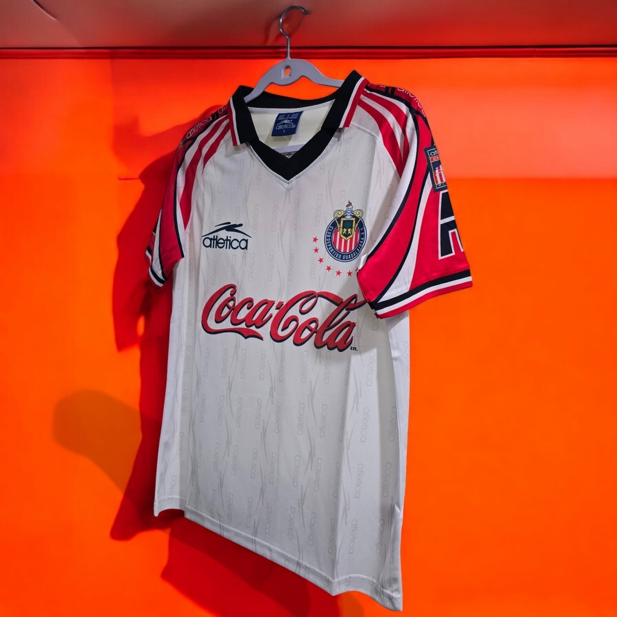 希少 90s vintage Guadalajara soccer jersey Vintage C.D. Guadalajara Chivas Athletica Soccer Jersey, Size XL