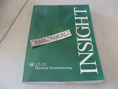 2012 2013 Honda Insight Electrical Troubleshooting Manual OEM 