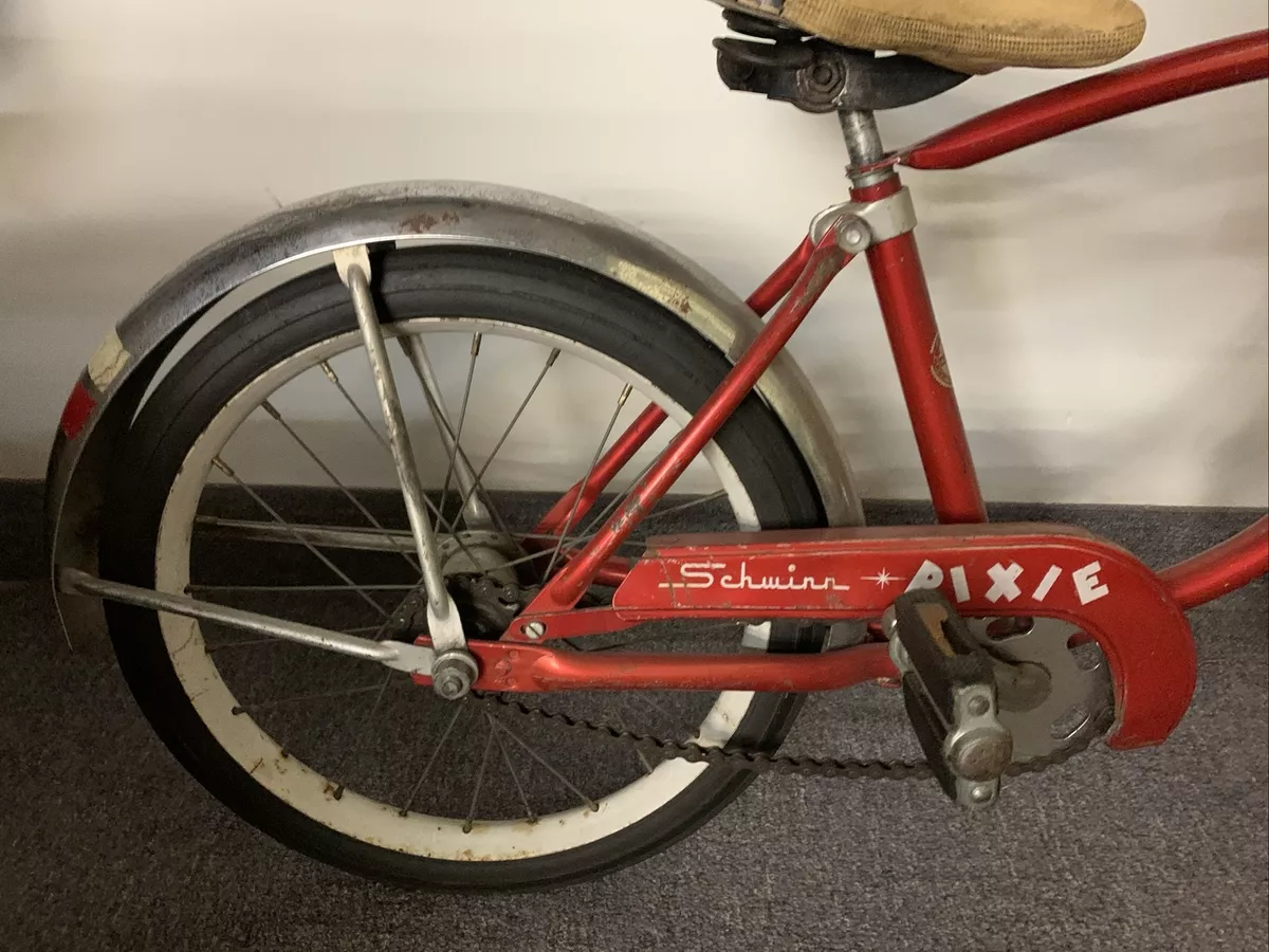 Vintage 1960s SCHWINN PIXIE Red w 16