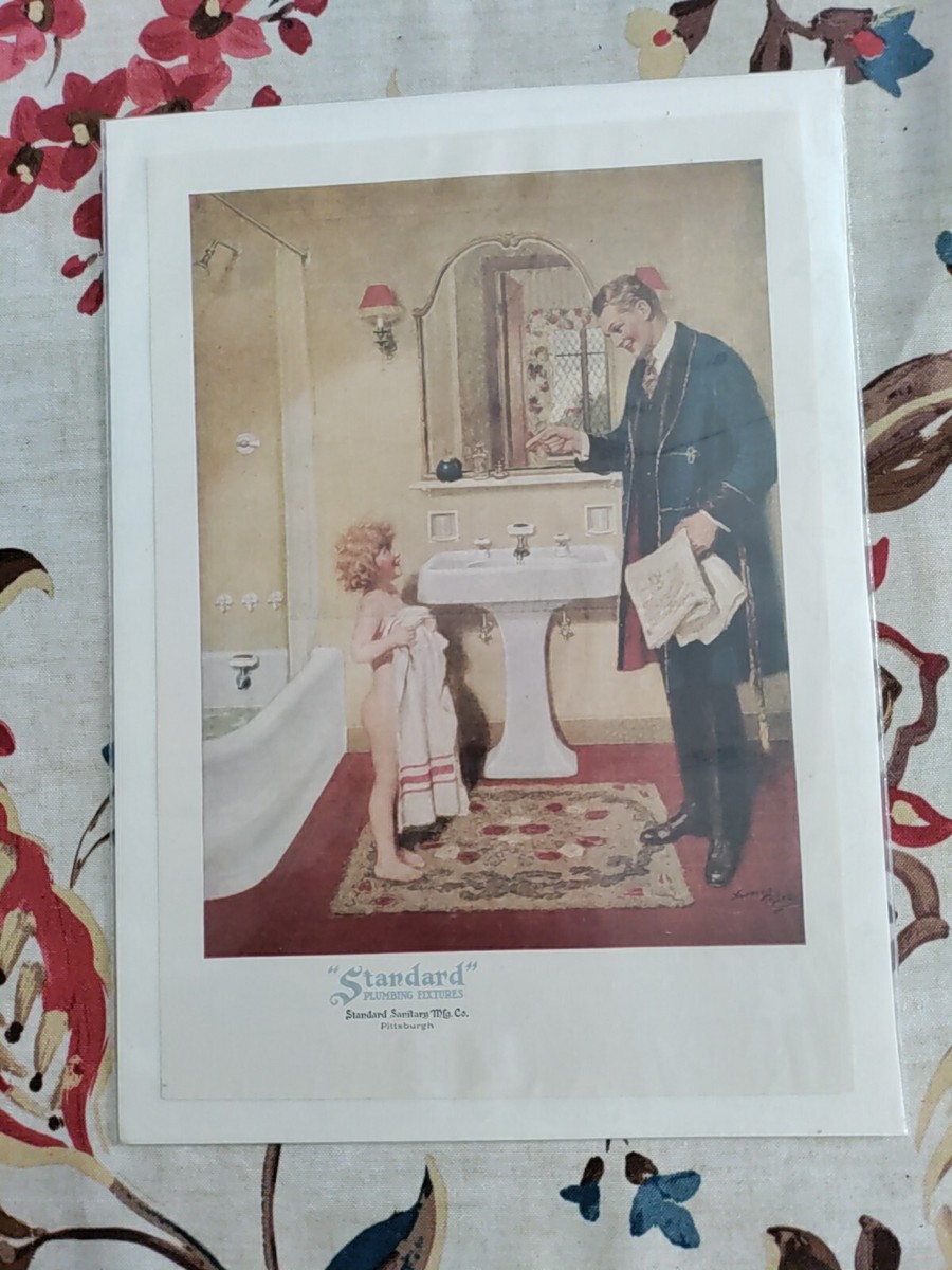 Retro Bathroom Art PLEASE Don't Remodel Your Vintage Art Deco Bathroom