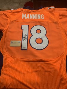 peyton manning signed broncos jersey