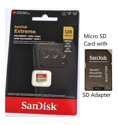 SanDisk Extreme Micro SD 64GB 128GB 256GB 512GB Speicherkarte Class 10 TF Ultra HD