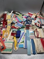 VINTAGE Huge Lot Sewing Notions Bias Tape, Rick Rack, Hem Facing, Seam Binding