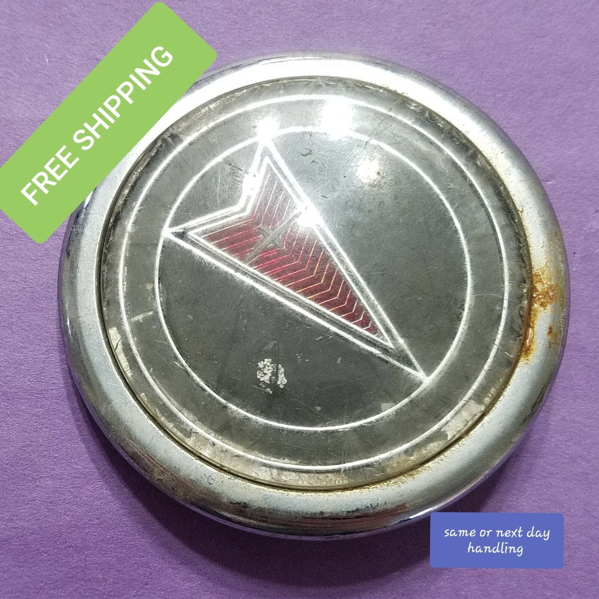 1989-1991 Pontiac 6000 STE Trunk Lid Lock Cover Emblem 20626595