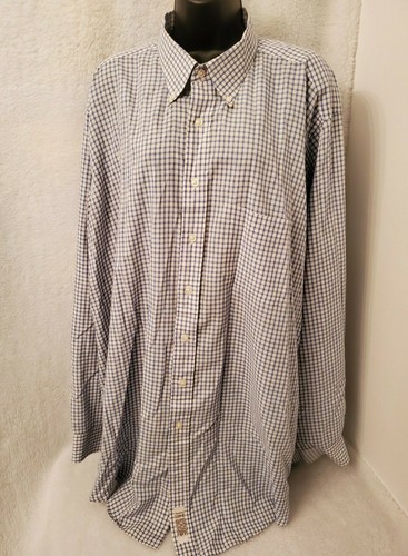 Natural Exchange by Alexander Lloyd Mens Shirt Size 19 Tall 37/38 Blue White