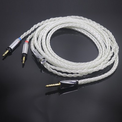 Pure Silver Earphone Balance Cable For Final Audio SONOROUS IV VI VIII X 