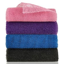 Paquete de 4 esponjas exfoliantes africanas para ba o, ducha y cuerpo