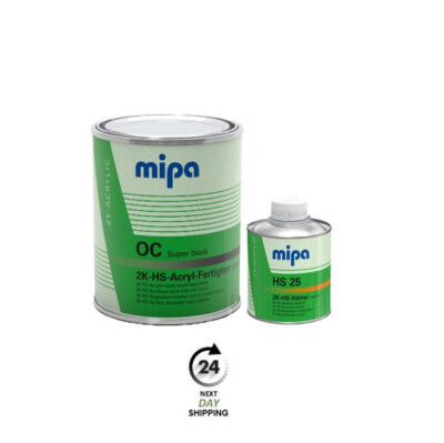 Mipa OC PKW Lack Super Black 1L + 0,5L Härter HS25