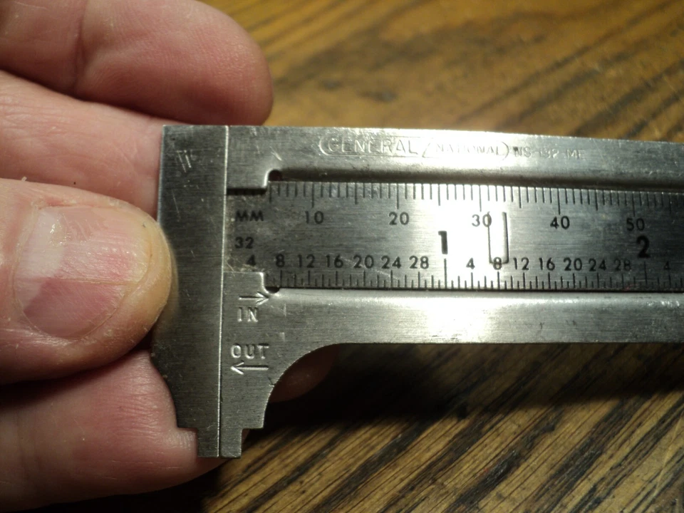 Vintage General/National 3" / 100mm Caliper Tool No. NS-132-ME  4-3/4" Long USA - Image 3 of 4