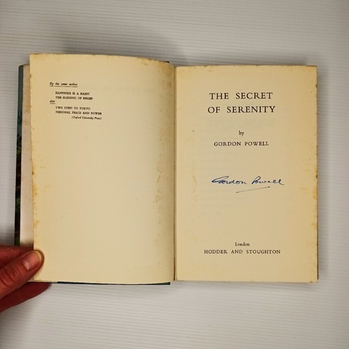 La felicidad es un hábito/el secreto de la serenidad. Gordon Powell. 1a edición. Firmado - Imagen 10 de 19