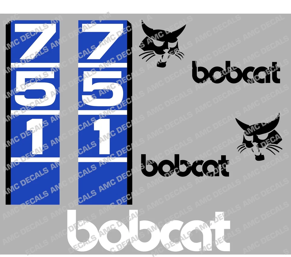 BOBCAT 751 SKID STEER DECAL STICKER SET - Bild 1 von 1