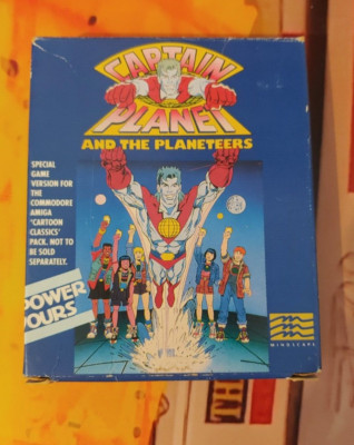 Captain Planet (Mindscape 1990) Commodore Amiga (Disk, Manual, Box) works