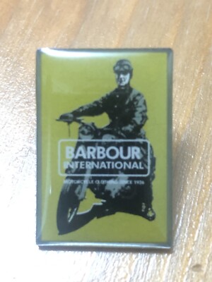 Barbour International Emaille Reversstift Abzeichen Motorrad 25 mm x 18 mm Motorrad UK