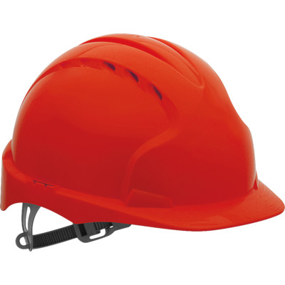 Schutzhelm Bauhelm Helm HDPE-Kunststoff Top Qualität JSP Rot Gr. 53 - 64cm NEU