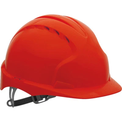 Schutzhelm Bauhelm Helm HDPE-Kunststoff Top Qualität JSP Rot Gr. 53 - 64cm NEU - Bild 1 von 2