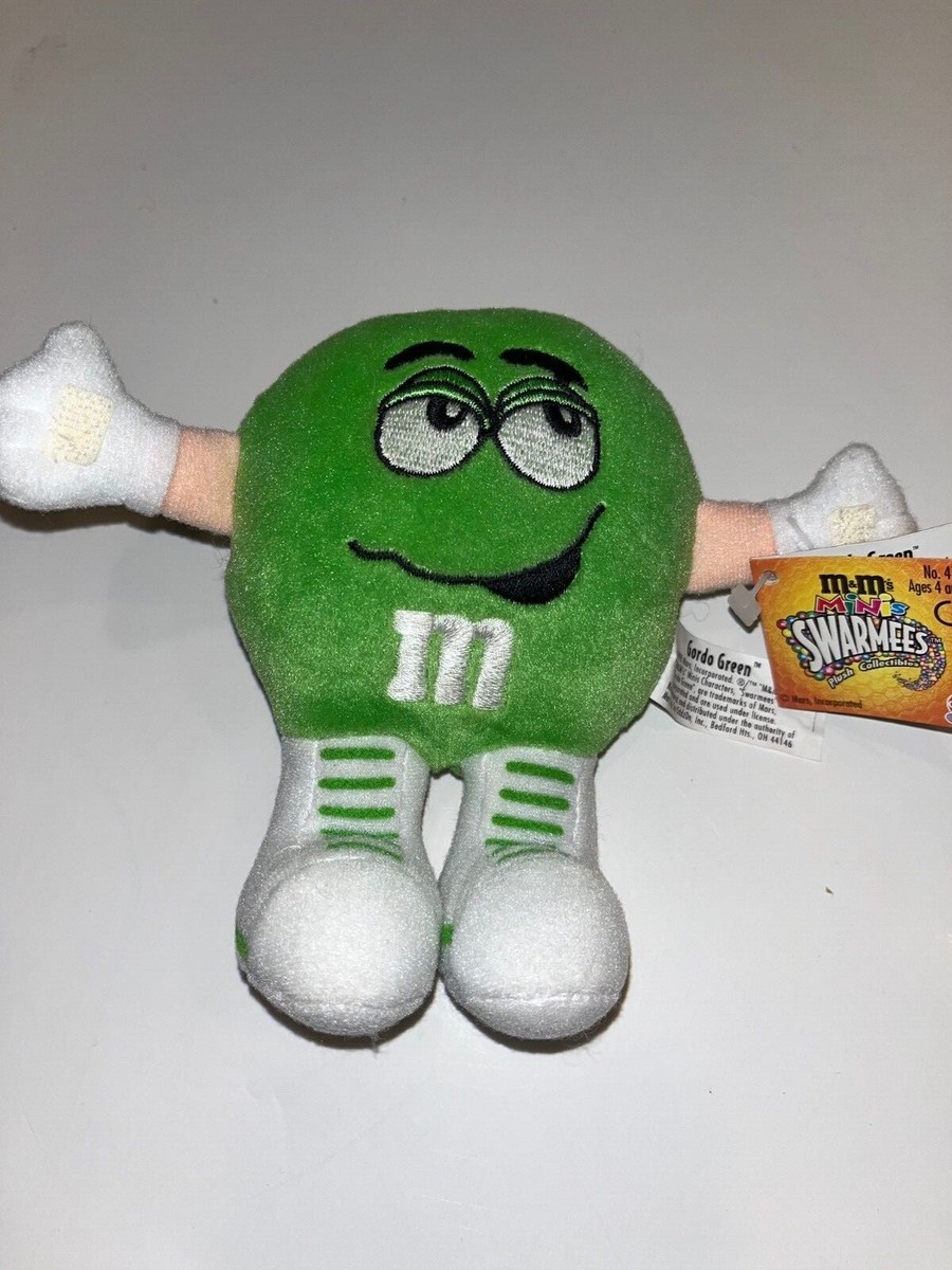 M&M'S MINI'S SWARMEES 1998 Plush Collectible ~ Green - Gordo Green