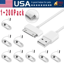 3FT 30 pin USB Charging Data Cable Cord for iPad 1/2/3 iPod Nano 1-6 Lot