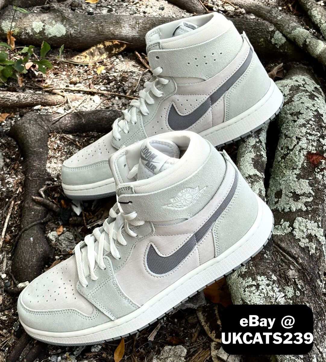 Nike Air Jordan 1 ZM Air CMFT 2 Shoes Particle Gray White Nike Air Jordan 1 ZM Air CMFT 2 Shoes Particle Gray White