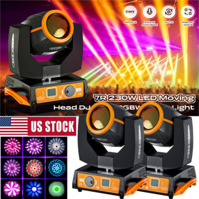 7R Beam Gobo 230W LED Moving Head Light DMX Strobe DJ Disco Show Stage Lighting
