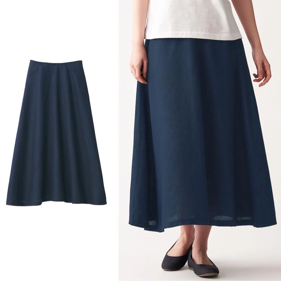 Linen clearance skirt muji