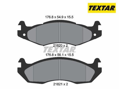 Bremsbelagsatz, Scheibenbremse TEXTAR 2182001 für Jeep - Bild 1 von 1