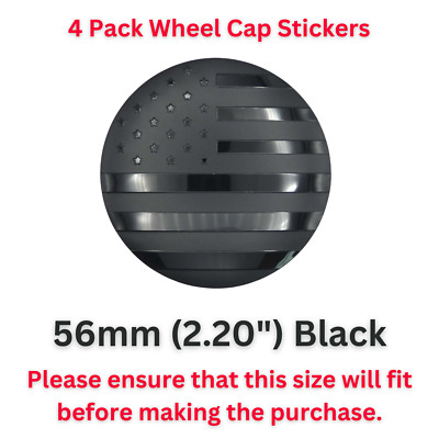 American Flag Wheel Center Cap Decals Emblems Sticker CHOOSE YOUR STYLE AND SIZE