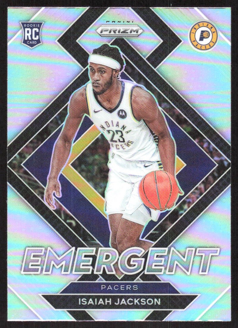 9538J 2021-22 Panini Prizm #2 Isaiah Jackson Emergent Prizms Silver