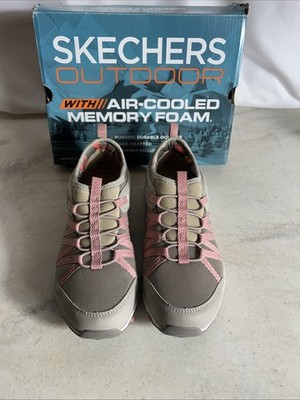 Skechers Seager Hiker Gatewood Hiking Shoes Women's 6M Beige Taupe A113
