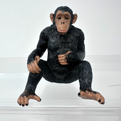 Mojo Chimpanzee Figure Black Ape Monkey Wildlife Zoo Animal Figurine 6.5'' 2018