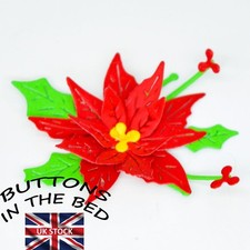 Poinsettia Metal Cutting Die Decorative 3D Flower Set, Card Making, Crafts, A9