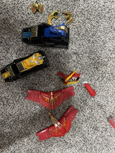 VTG 1994 MMPR POWER RANGERS DELUXE THUNDER MEGAZORD PARTS LOT AS IS READ