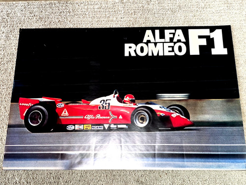 VTG Factory Poster Driver Bruno Giacomelli Alfa Romero 179 Formula One 1979