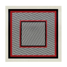 Large Silk Like Satin Scarf Neck Head Wrap 35 Inch Square F Black Red