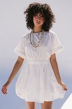 Free People Full Time Fun Mini Dress - Ivory Size M - RRP: ÂŁ78.00