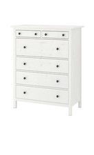 IKEA HEMNES Echtholz Hoch Kommode  Massivholz weiß Top Zustand Blitzversand