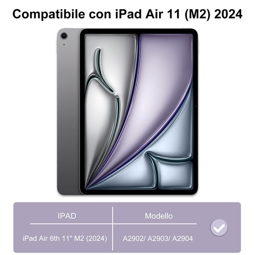 JADEMALL Tastatur mit Trackpad für iPad Air 11 Zoll 2024 M2 Tastatur für iPad - Afbeelding 9 van 24