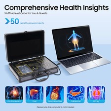 Quantum Analyzer Resonance Magnetic Scanner Body Health Spa Clinic Black