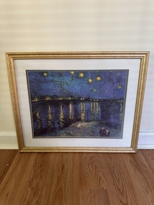 Vincent Van Gogh Starry Night Over The Rhône Reproduction 22  X 18  Framed