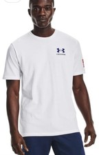 Under armour UA FREEDOM Short Sleeve Loose Fit Men  s T Shirt Top Tee XXL 2XL
