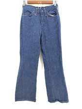 Wrangler High Rise Flare Jeans Made in USA Vintage size 9/10 24x27