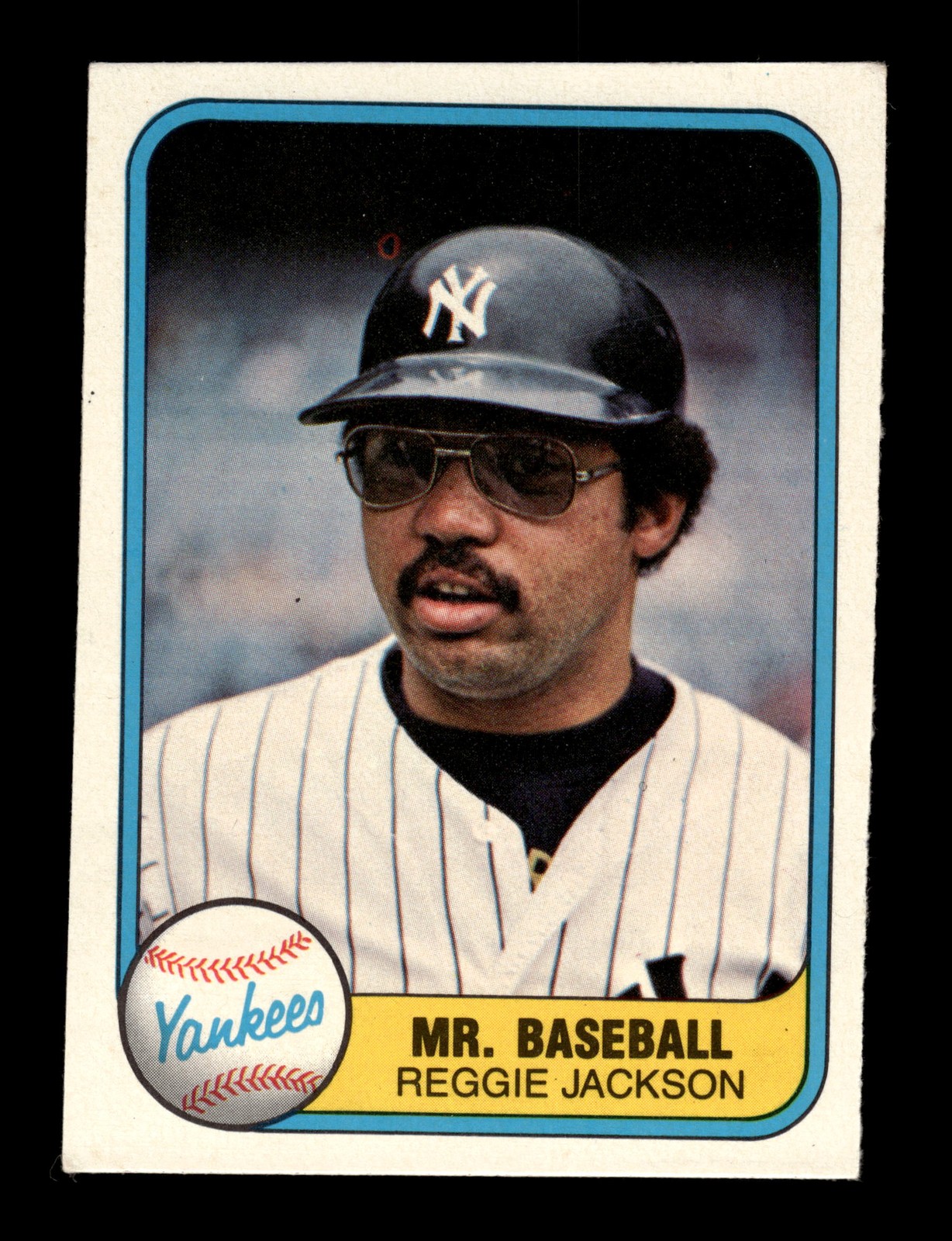 1981 Fleer #79b Reggie Jackson : "Mr. Baseball" (same front as #650)