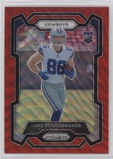 2023 Panini Prizm Rookies Red Wave Prizm 46/149 Luke Schoonmaker #325 0if0