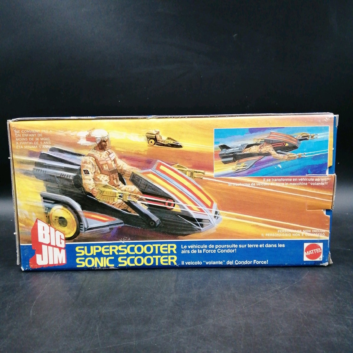 Big Jim Série Commando Sonic Speeder de kobra Superscooter no action