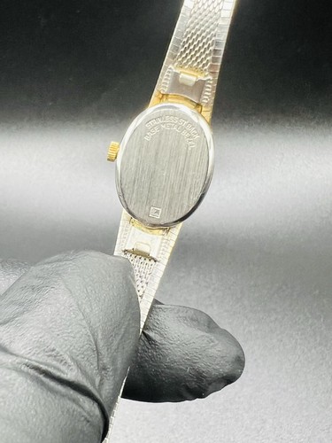 Vintage Helbros Ladies Goldtone Watch 20mm Diamonds 17 Jewels-Needs Battery - Picture 4 of 5