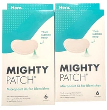 2 Pack - Hero Cosmetics Mighty Patch Micropoint XL Blemishes 6 count - EXP 4/26