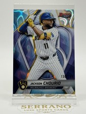 2025 Topps Bowman’s Best Jackson Chourio /199 Blue Refractor Milwaukee Brewers