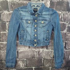 Highway Jeans Girl's Size XS Blue Denim Jacket Long Sleeve 100 Cotton GUC