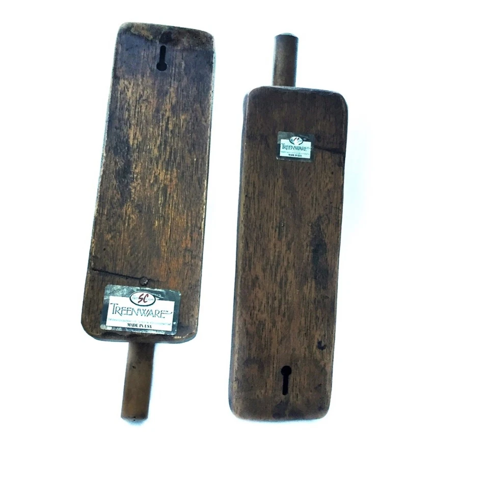 Apliques para velas Treenware vintage colección Salem madera colgante de pared vintage EE. UU. Foto 4 de 4